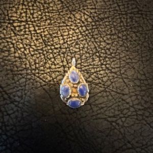 Navajo vintage sterling silver/Lapis pendant